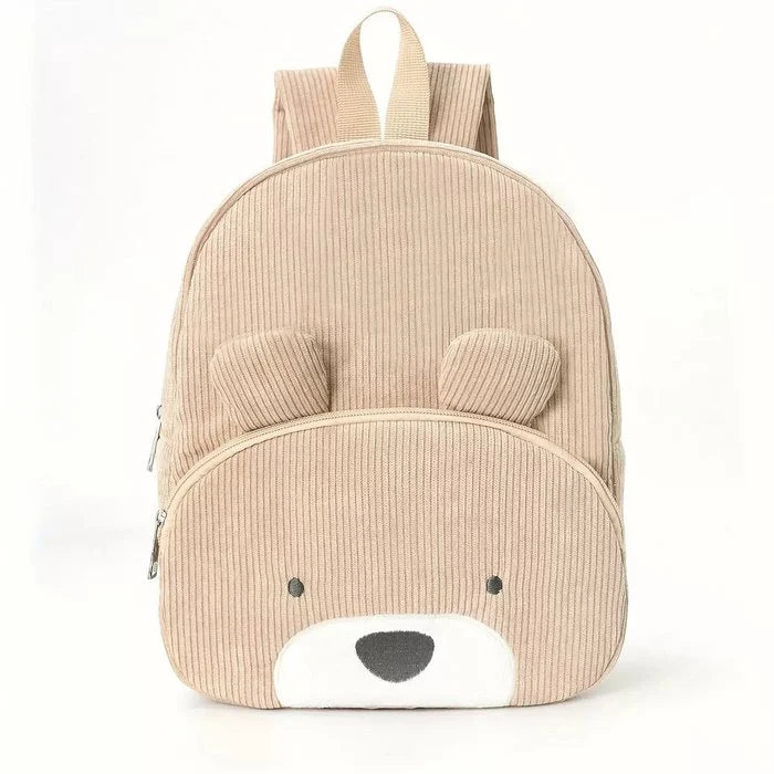 Corduroy Kinderrugzak met Schattige Beer