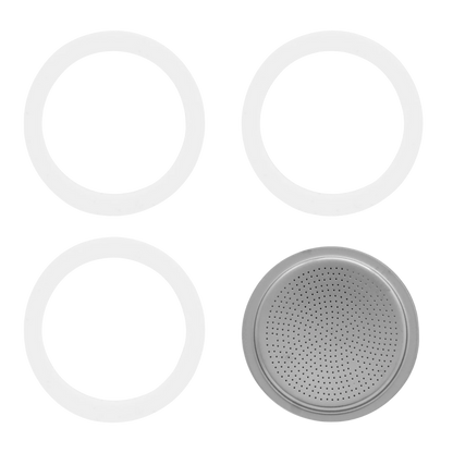 Filterplaatje en 3 rubberen ringen | Reserveonderdeel - Zivē