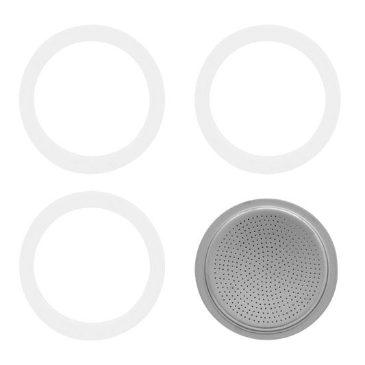 Filterplaatje en 3 rubberen ringen | Reserveonderdeel