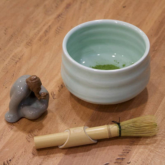 Groene matcha theekom