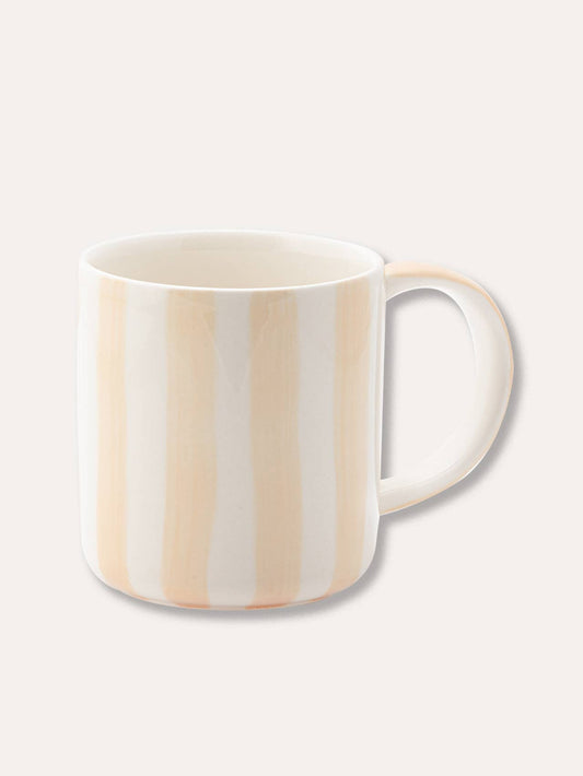 Beker Strepen - boho beige