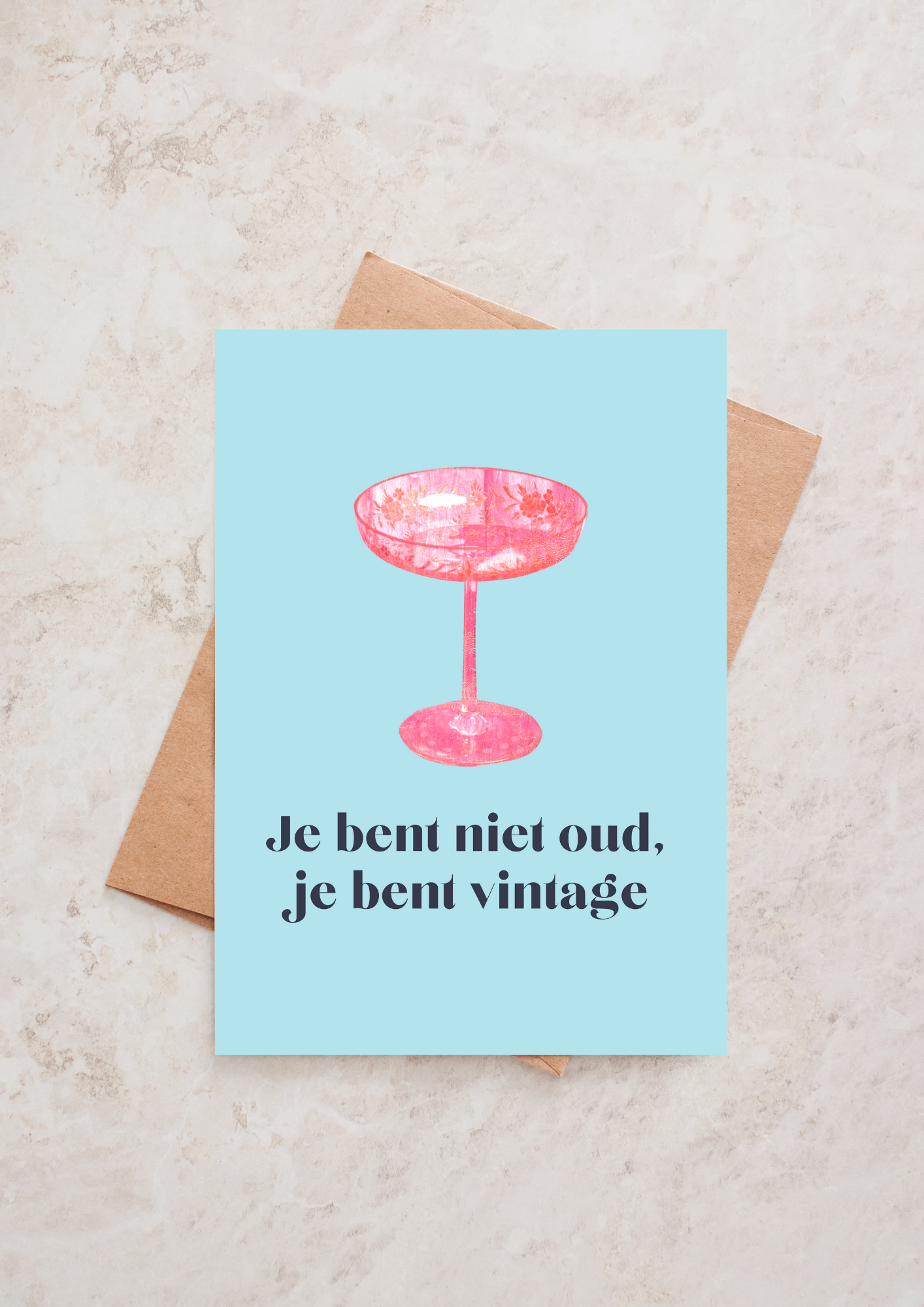 Verjaardagskaart | Vintage - Zivē