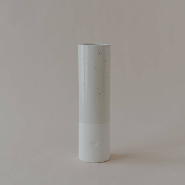 Cilindervaas 'Hart' | Middel - Zivē