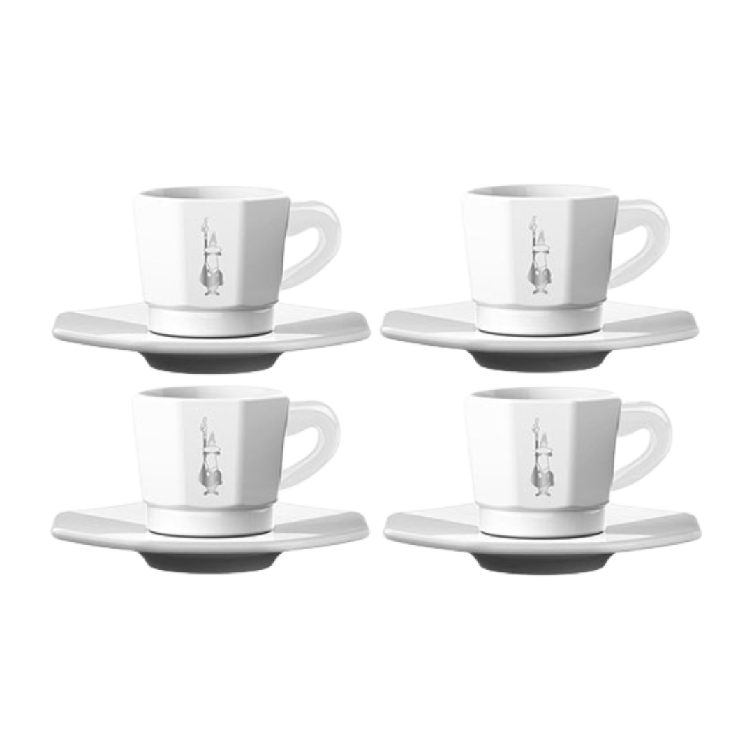 Bialetti schotel Perfetto Moka | Wit | Set van 4 - Zivē