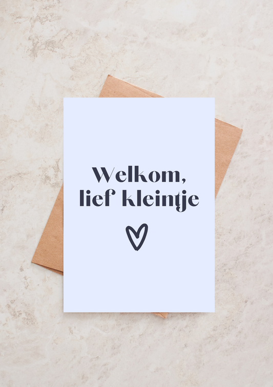 Wenskaart | Welkom kleintje