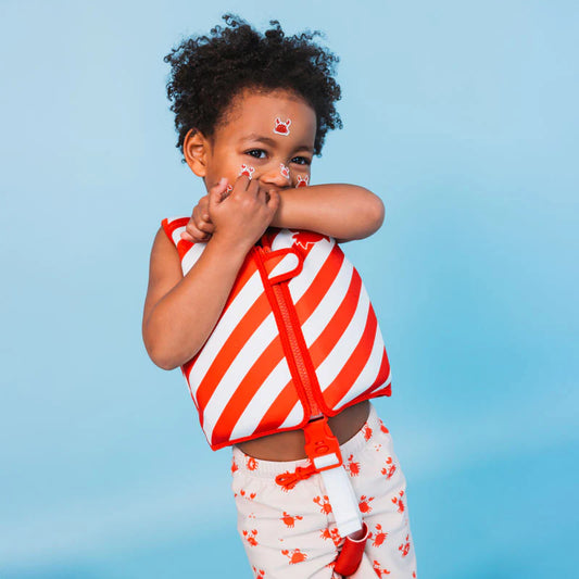 Zwemvest Crabby Wit/Rood | 1-2 jaar