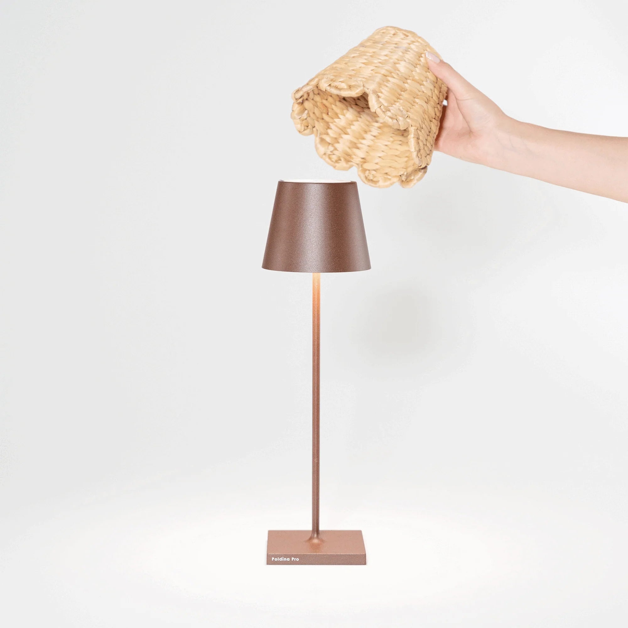 Lampenkap gevlochten