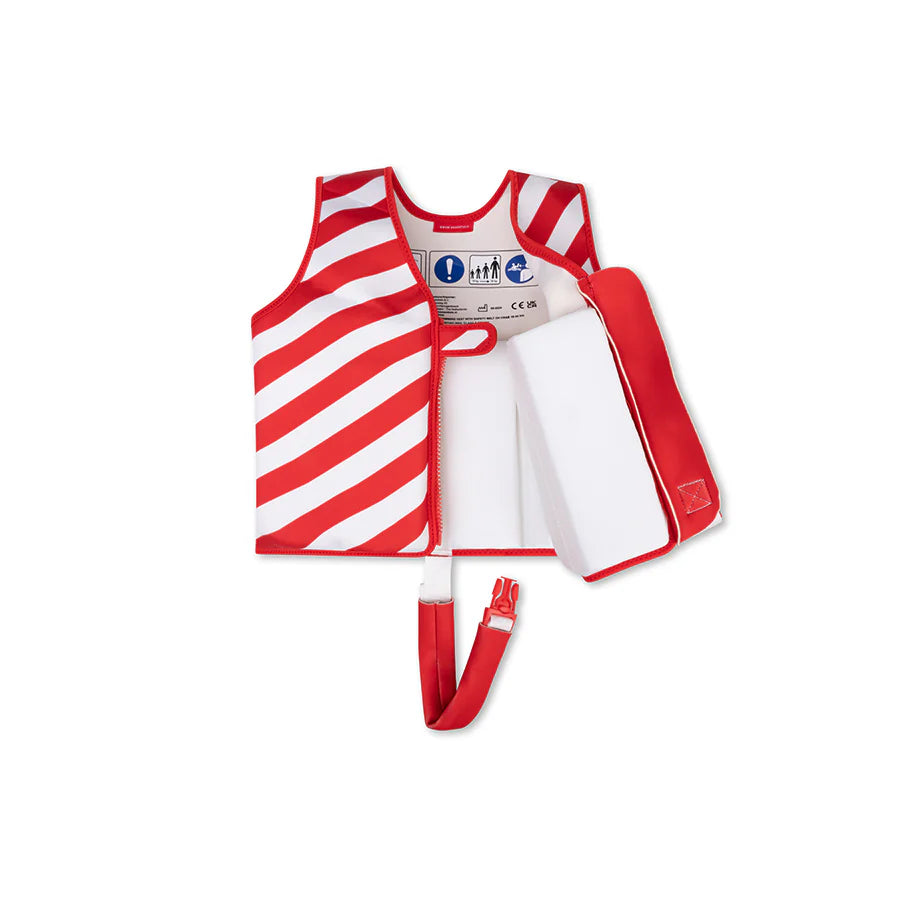 Zwemvest Crabby Wit/Rood | 1-2 jaar
