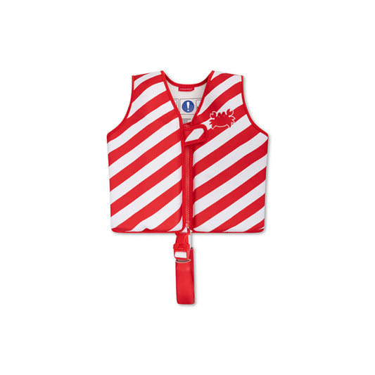 Zwemvest Crabby Wit/Rood | 1-2 jaar