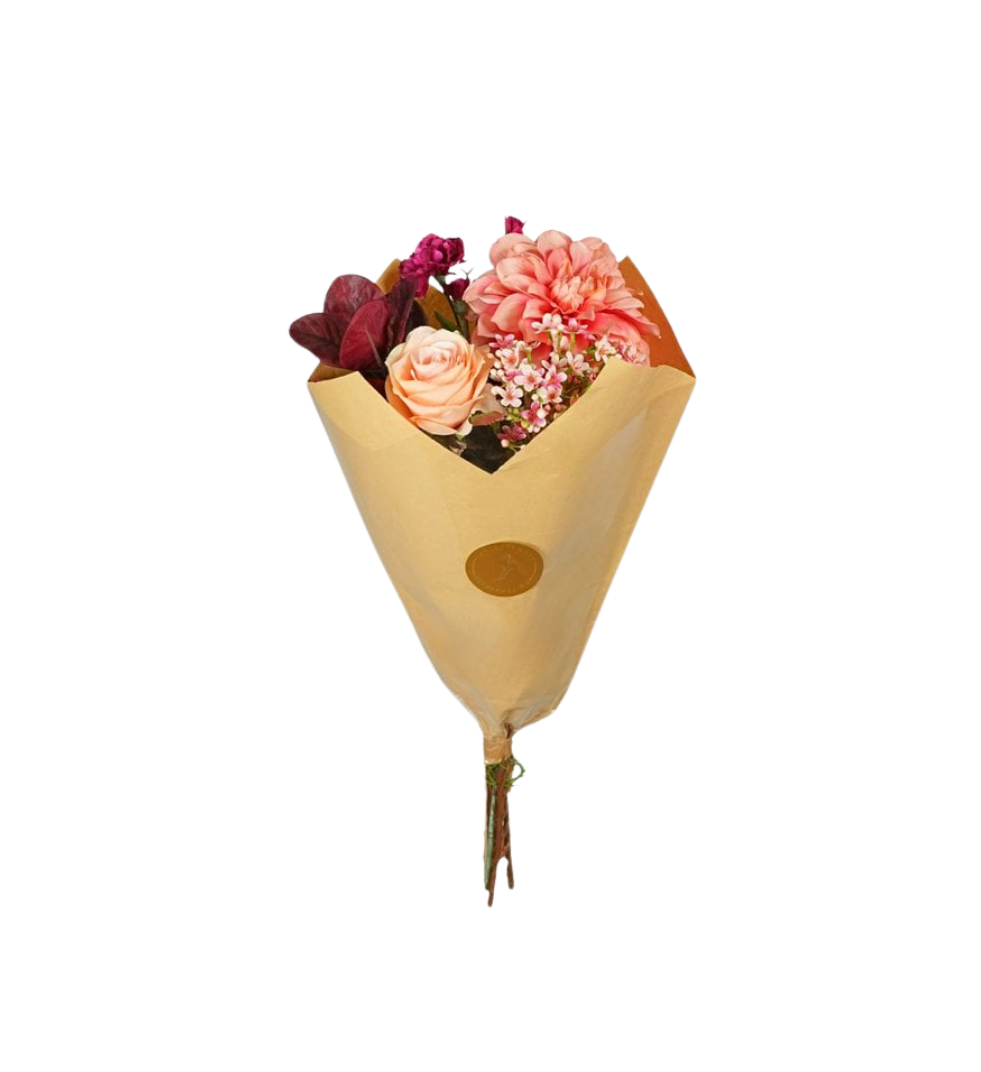 Zijdenbloemen Boeket | Burgundy - Zivē