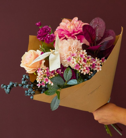 Zijdenbloemen Boeket | Burgundy - Zivē