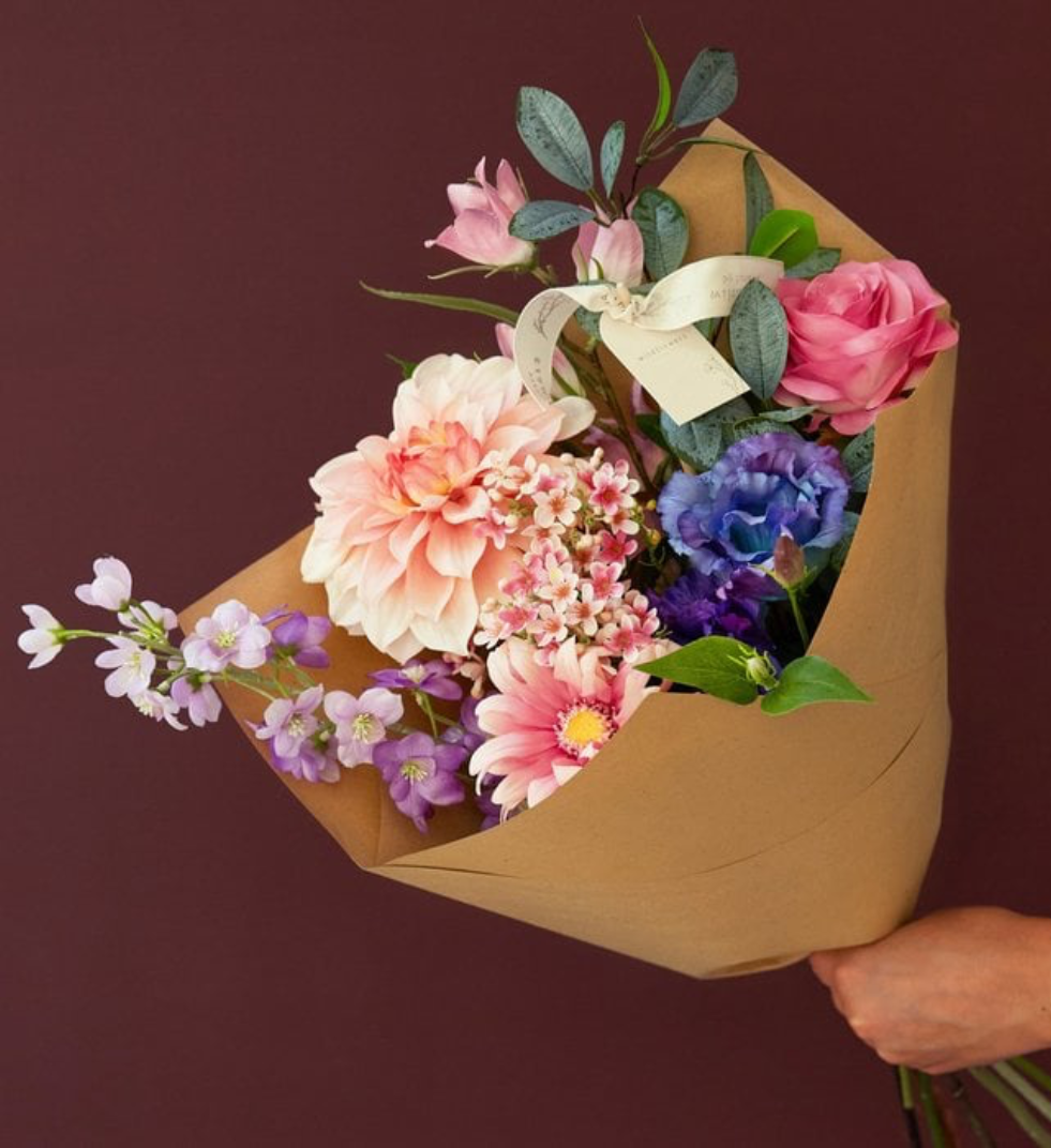 Zijdenbloemen Boeket | Purple Glow - Zivē