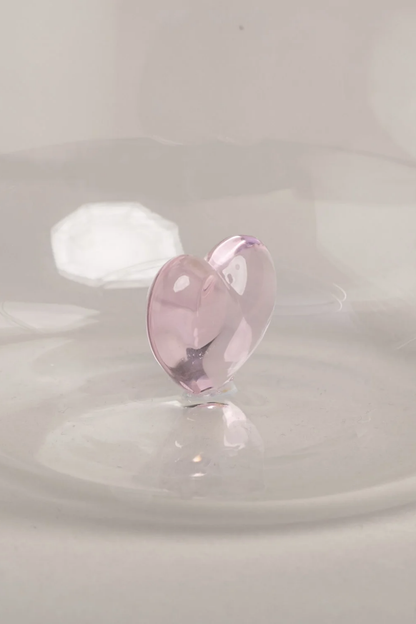 Drinkglas met hartje | Roze | 420ml - Zivē