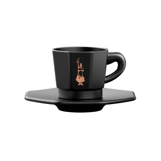 Bialetti schotel Perfetto Moka | Zwart | Set van 4