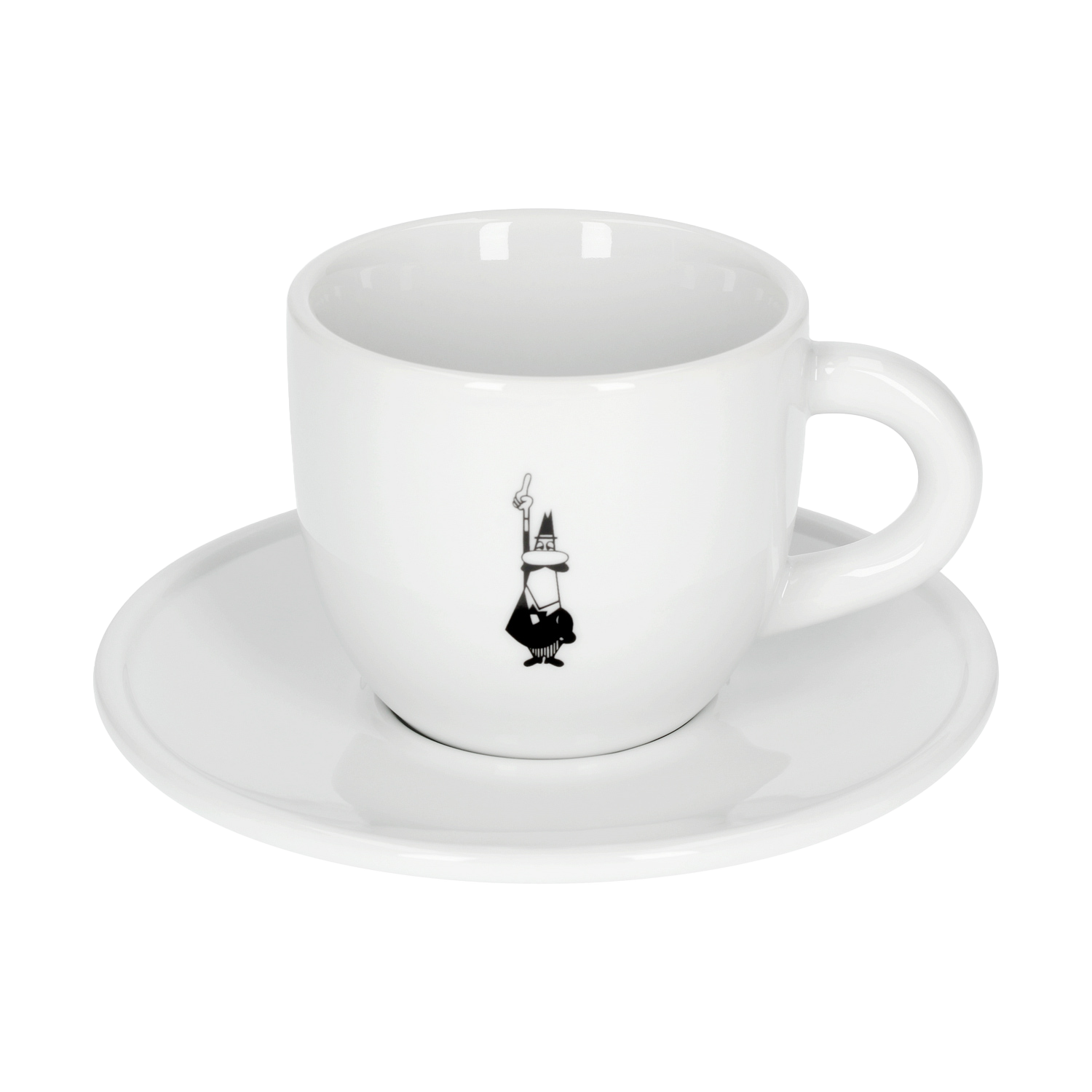 Bialetti cappuchinokop met schotel