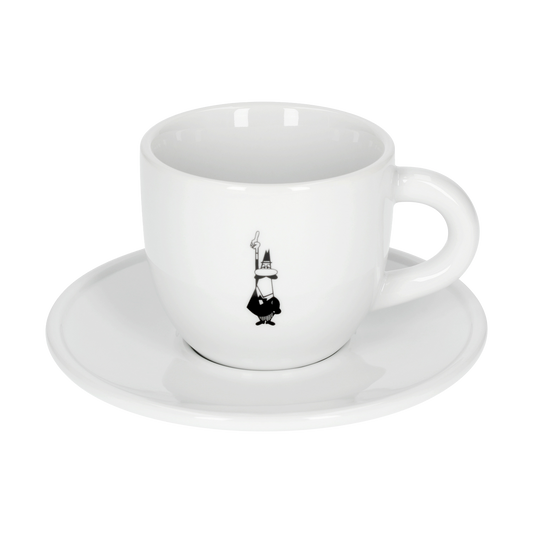 Bialetti cappuchinokop met schotel