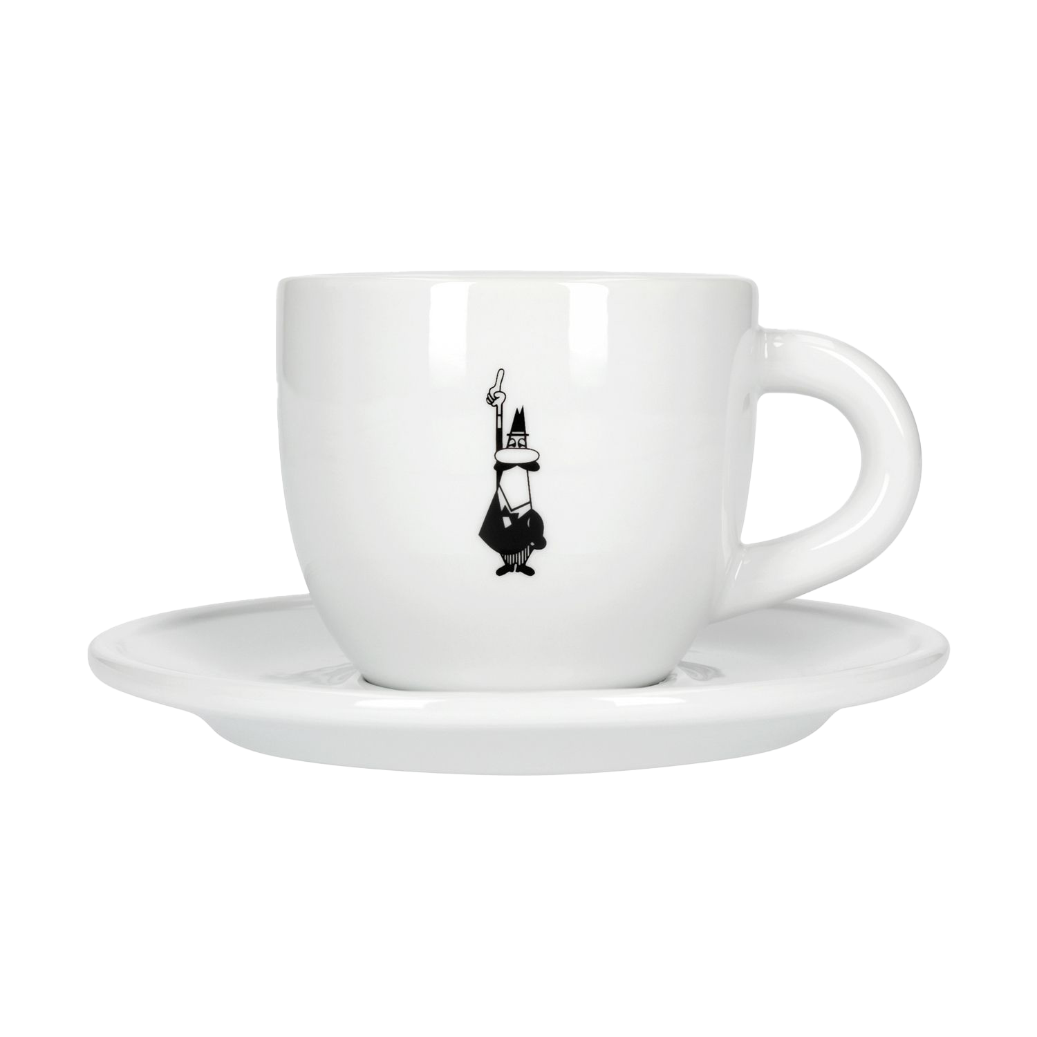 Bialetti cappuchinokop met schotel