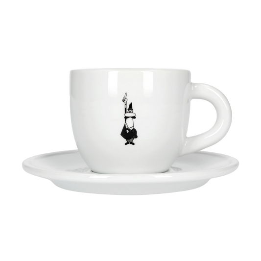 Bialetti cappuchinokop met schotel