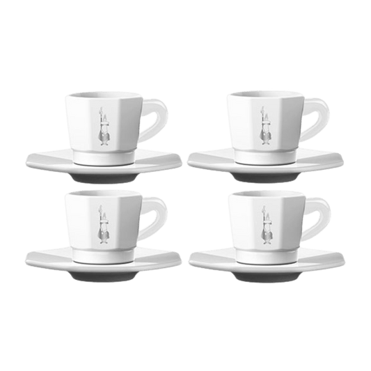 Bialetti schotel Perfetto Moka | Wit | Set van 4 - Zivē