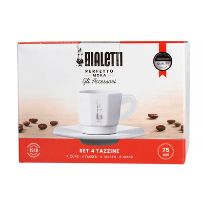 Bialetti schotel Perfetto Moka | Wit | Set van 4 - Zivē