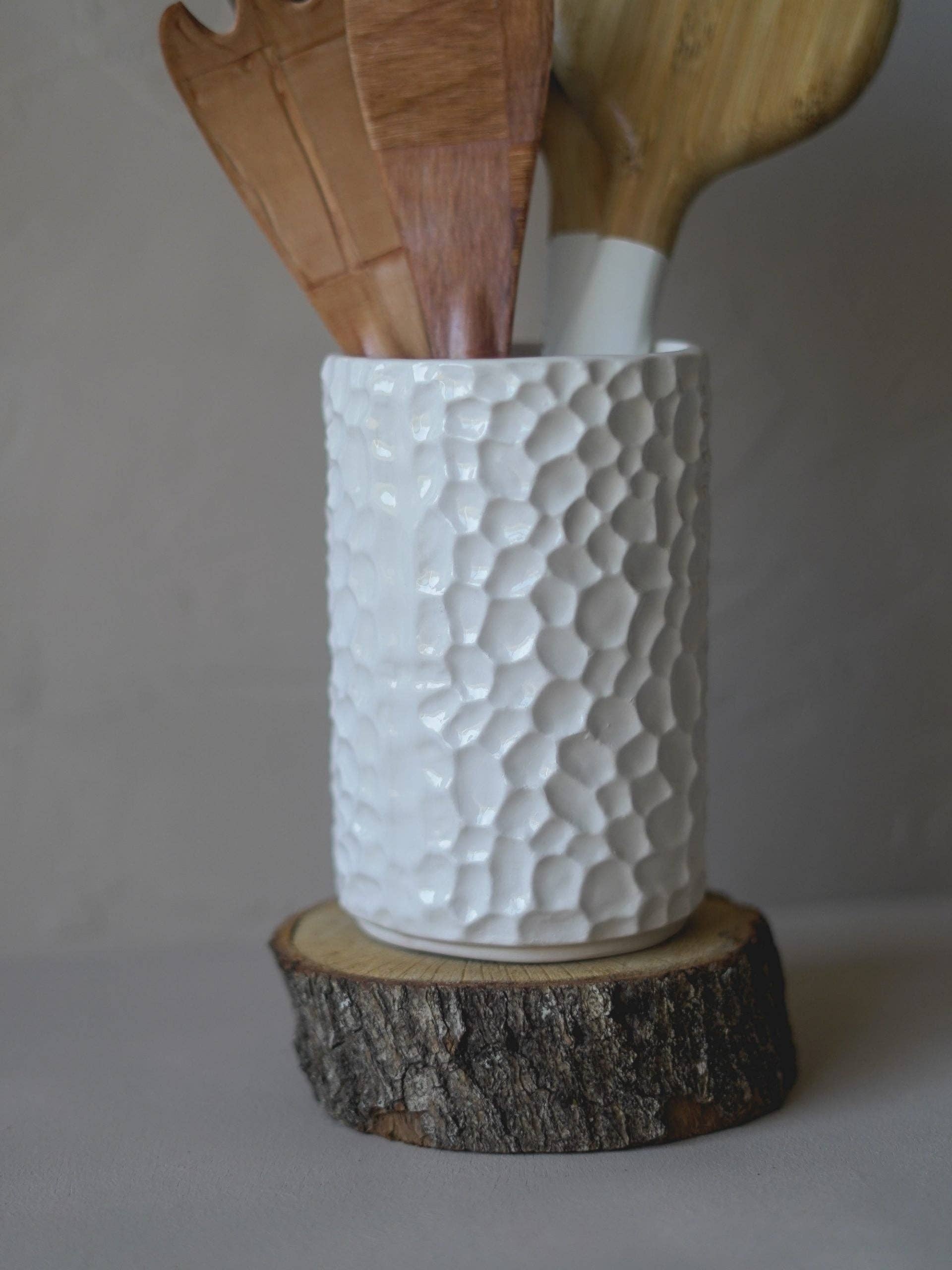 Vaas met gespikkeld relief