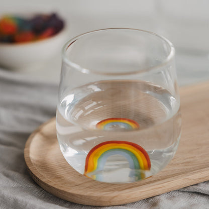 Drinkglas met regenboog - Zivē
