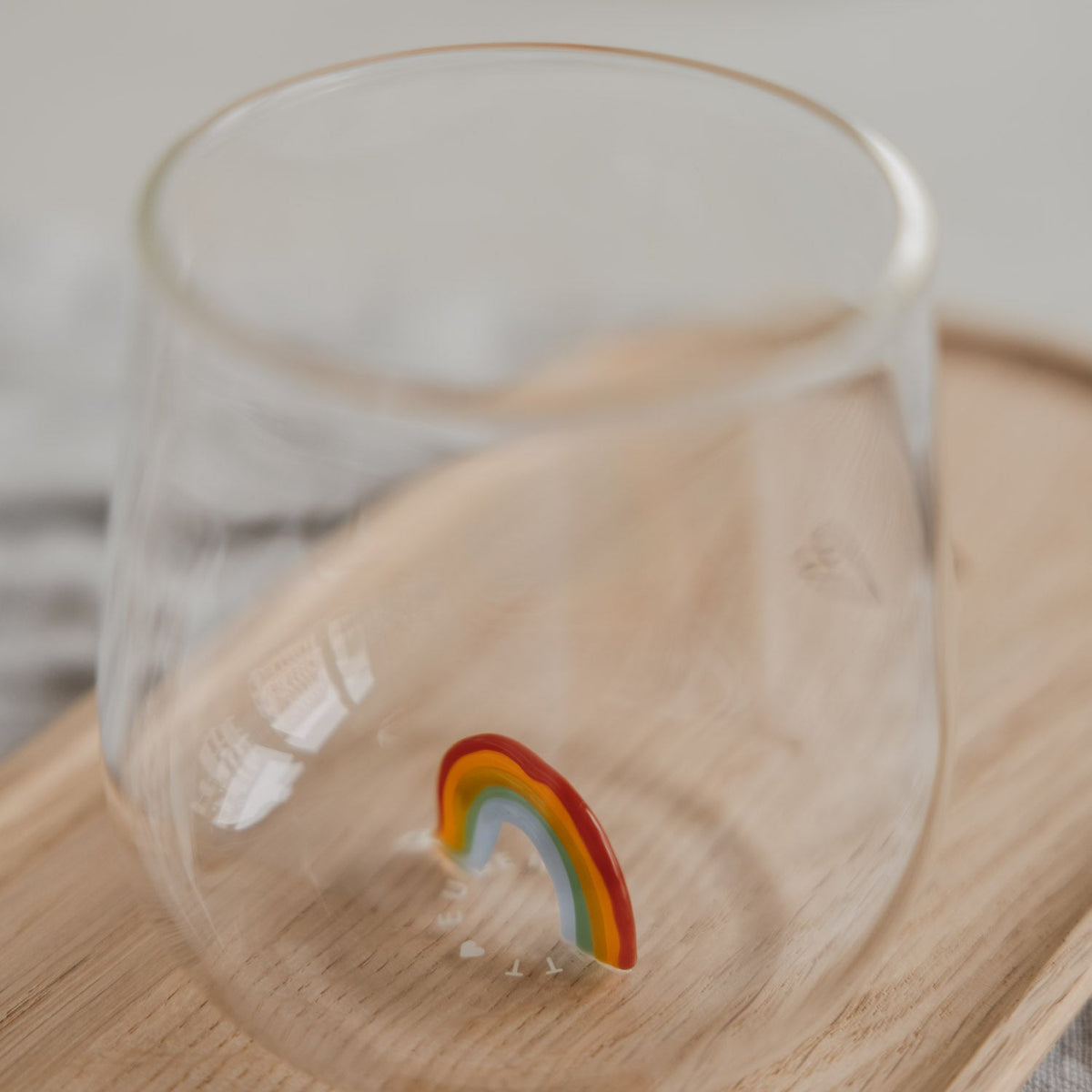 Drinkglas met regenboog - Zivē