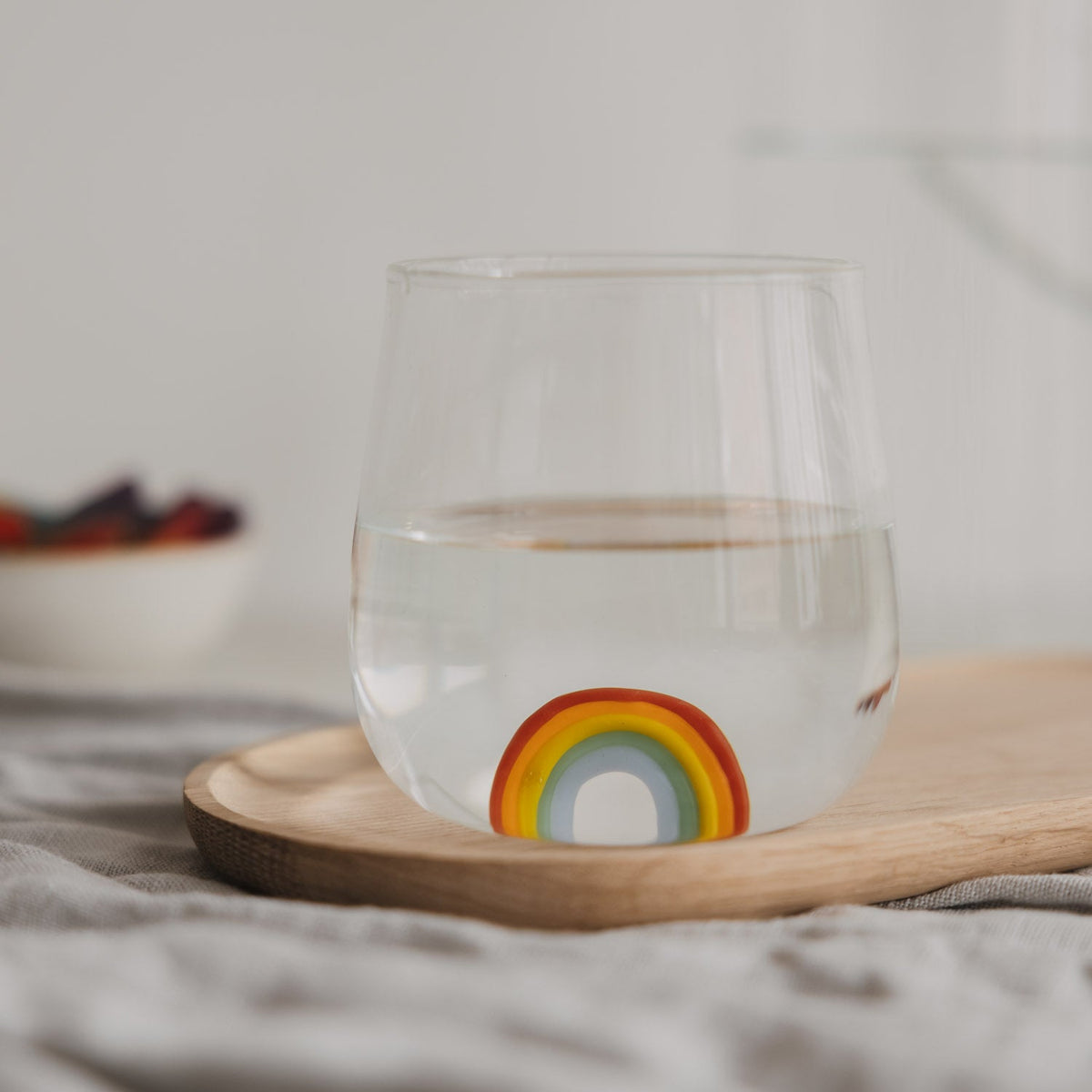 Drinkglas met regenboog - Zivē