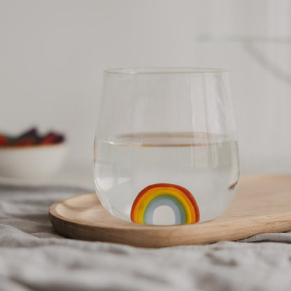 Drinkglas met regenboog - Zivē