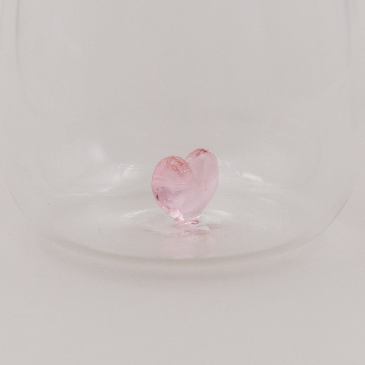 Drinkglas met hartje | Roze | 420ml - Zivē