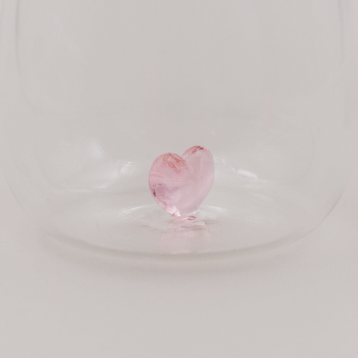 Drinkglas met hartje | Roze | 420ml - Zivē