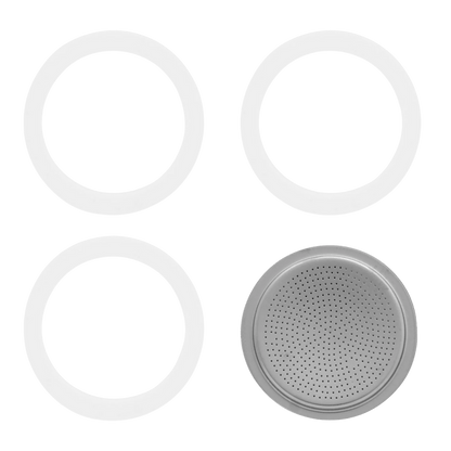 Filterplaatje en 3 rubberen ringen | Reserveonderdeel - Zivē