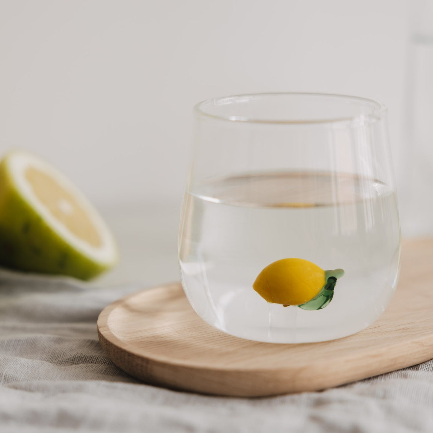 Drinkglas met citroen | 420 ml