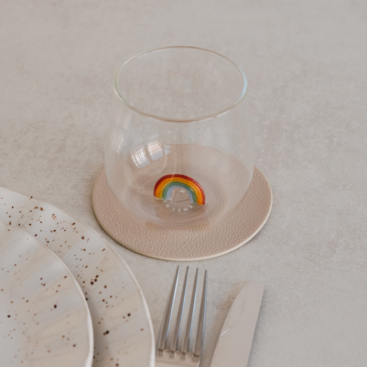 Drinkglas met regenboog | 420 ml