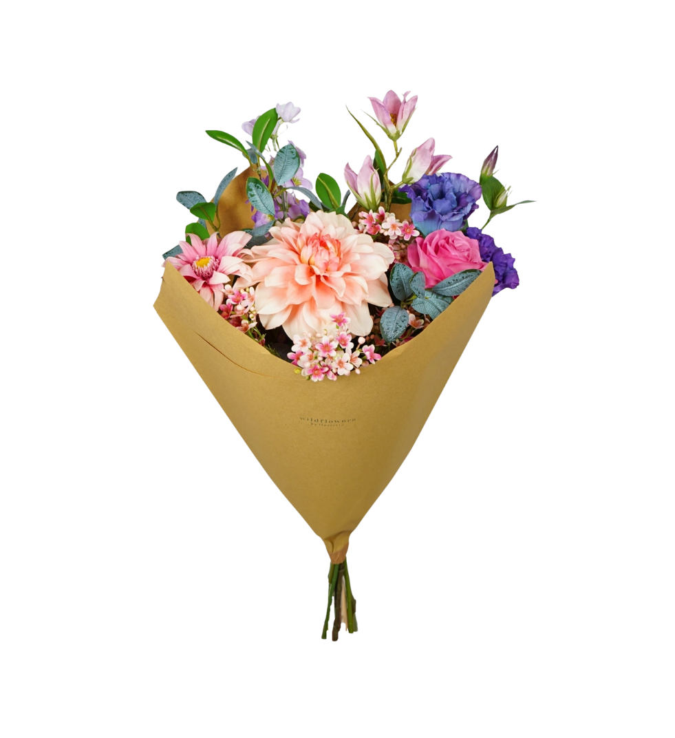 Zijde bloemen Boeket | Purple Glow - Zivē
