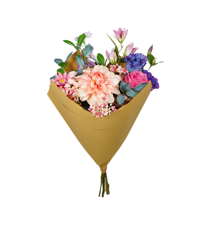 Zijde bloemen Boeket | Purple Glow - Zivē