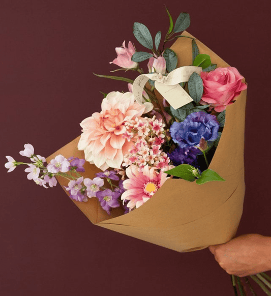 Zijde bloemen Boeket | Purple Glow - Zivē